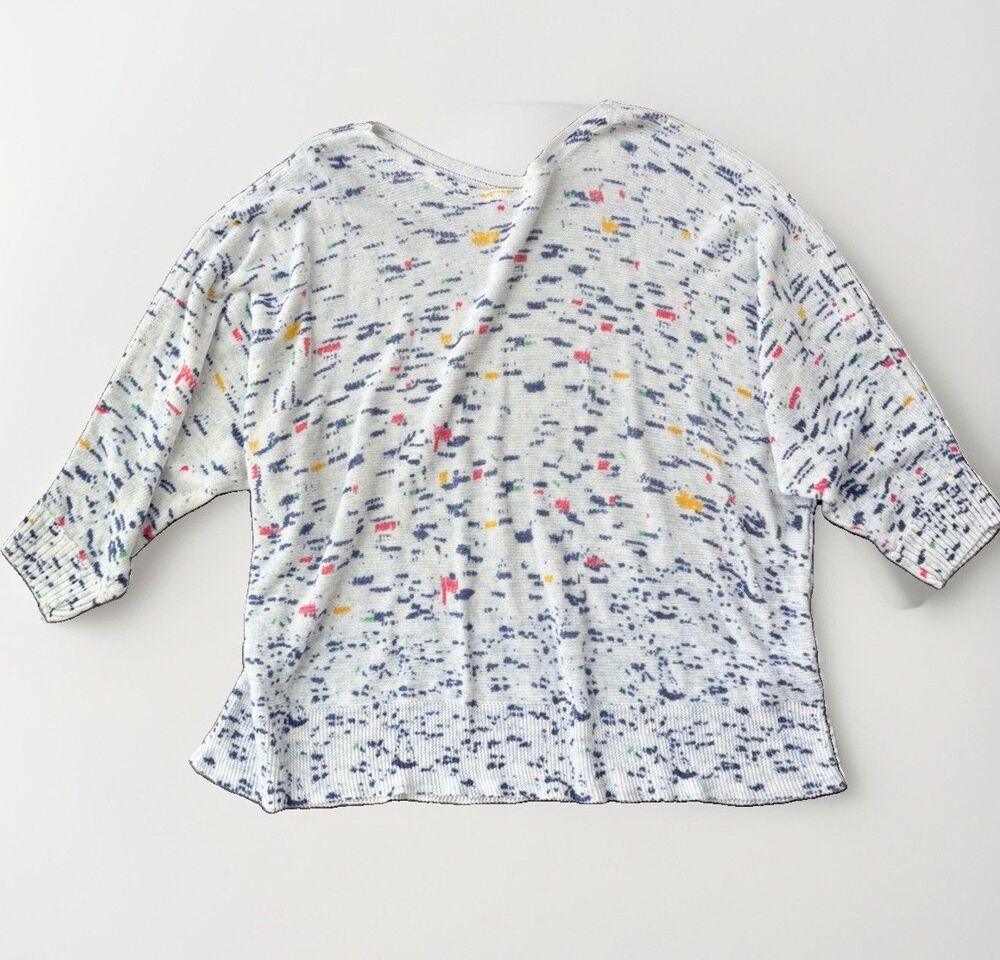 NIC+ZOE Speckled Knit Top Sweater Womens Size 2X Multicolor Lightweight Classic